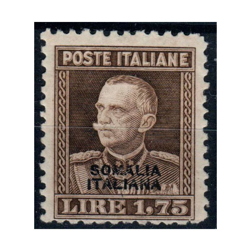 COLONIE SOMALIA 1928 PARMEGGIANI 1,75 LIRE N.118 G.O MH* FIRMATO SO...