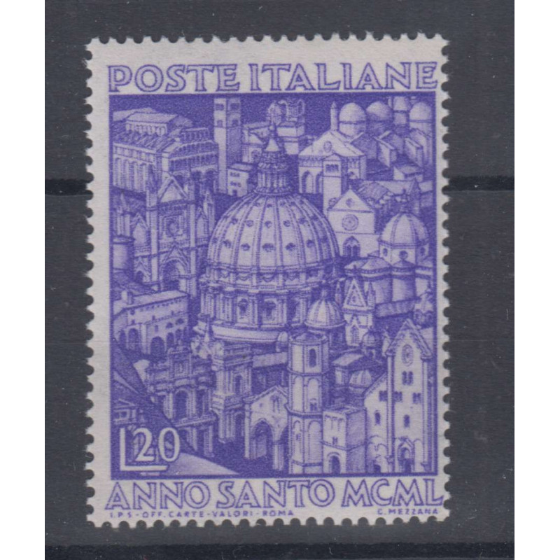 REPUBBLICA 1950 ANNO SANTO 20 LIRE G.I MNH**  | Filatelia Meloni