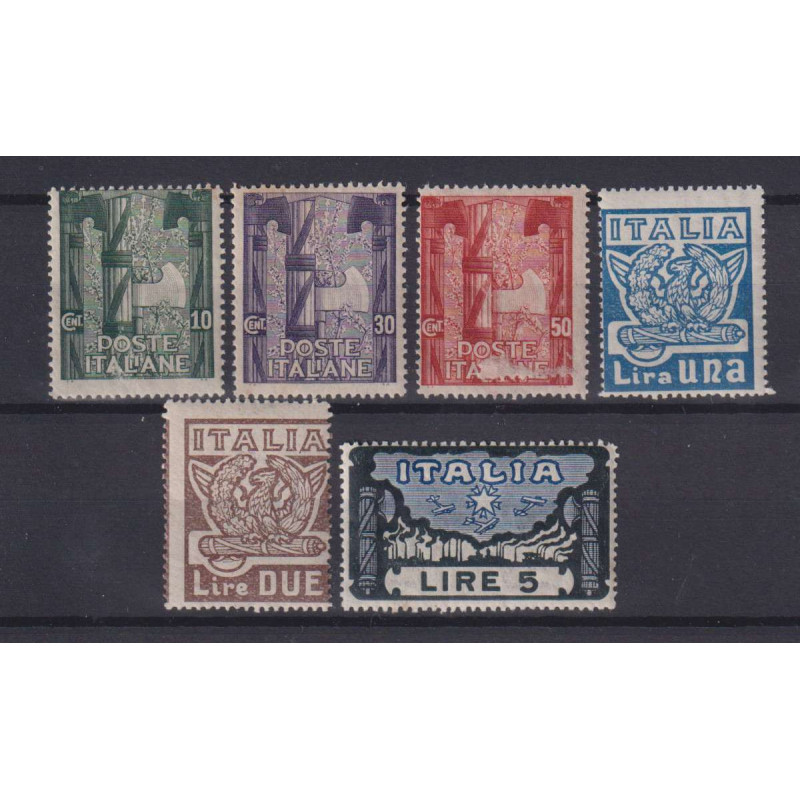 REGNO D'ITALIA 1923 MARCIA SU ROMA 6 V. G.I MNH** DIFETTOSA  | Fila...