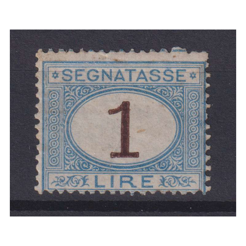 REGNO D'ITALIA 1870 SEGNATASSE 1 LIRA N.11 G.I MNH** CERT.  | Filat...