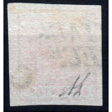 LOMBARDO VENETO 1850 15 CENTESIMI N.3 I TIPO US MARGINATO P.11 A.D ...