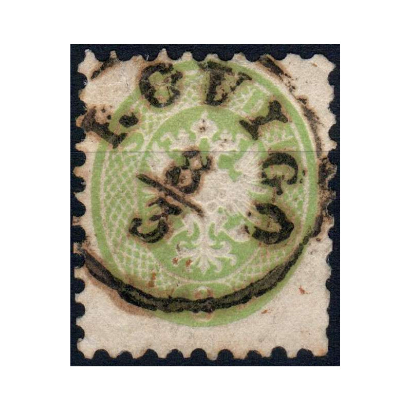 LOMBARDO VENETO 1864-65 3 SOLDI VERDE N.42 US  | Filatelia Meloni