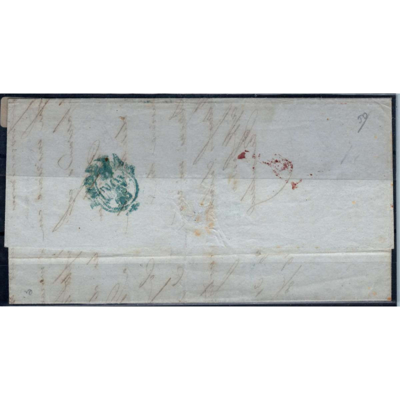 TOSCANA 1851-52 4 CRAZIE N.6 US SU BUSTA CERT. MARGINATO  | Filatel...