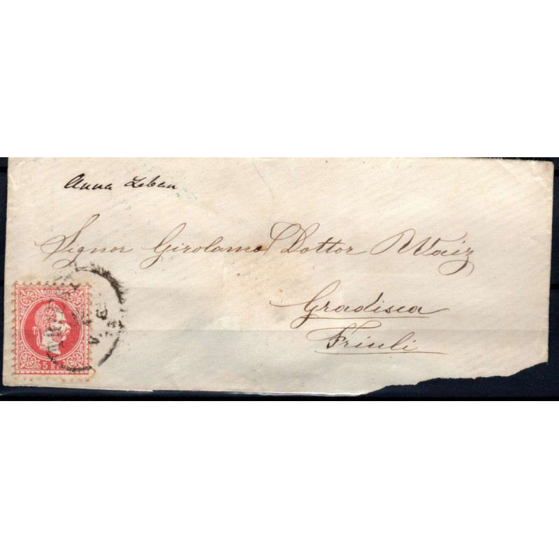 AUSTRIA 1867 5 KREUZER US SU BUSTA  | Filatelia Meloni