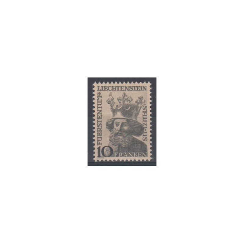 LIECHTENSTEIN 1946 EFFIGIE DEL PATRONO S.LUCIO G.I. LIEVE PIEGA AL ...