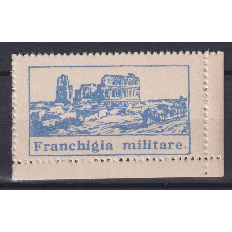 REGNO 1943 FRANCHIGIA MILITARE AZZURRO N.1 G.I MNH** CERT.  | Filat...