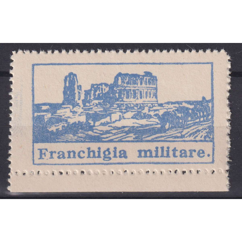 REGNO 1943 FRANCHIGIA MILITARE AZZURRO N.1 G.I MNH** CERT.  | Filat...