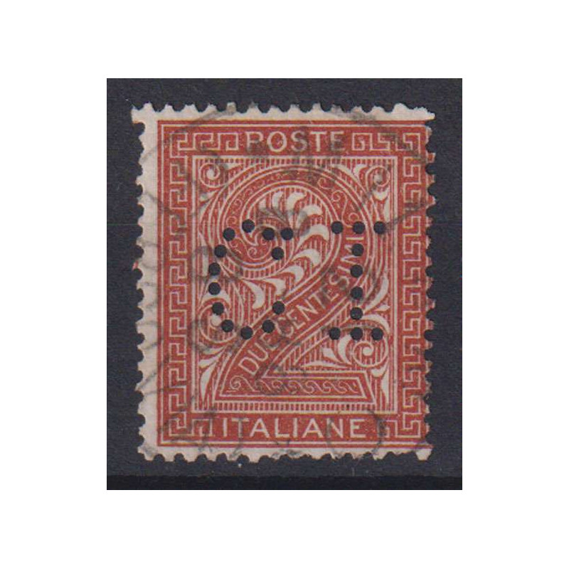 REGNO 1887 FRANCALETTERE UMBERTO 1 C. SU 2 C. N.1 US CERT.  | Filat...