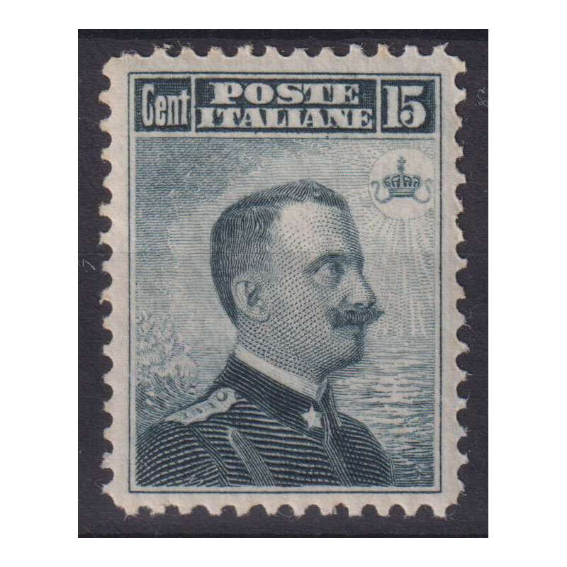 REGNO D'ITALIA 1906 MICHETTI 15 CENTESIMI N.80 G.I MNH** BUONA CENT...