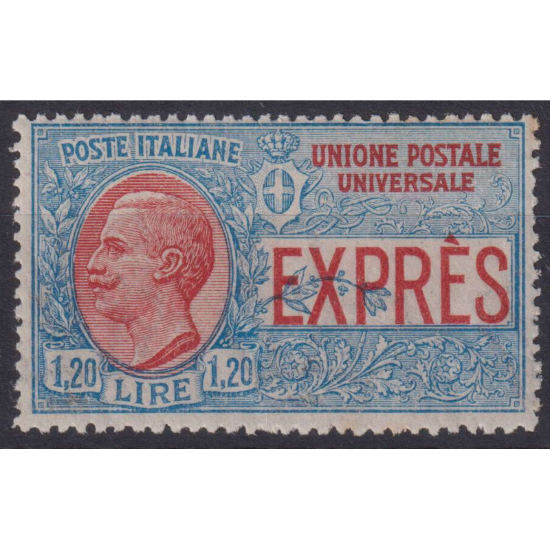 REGNO D'ITALIA 1922 ESPRESSO 1,20 LIRE N.8 G.I MNH** CENTRATO  | Fi...