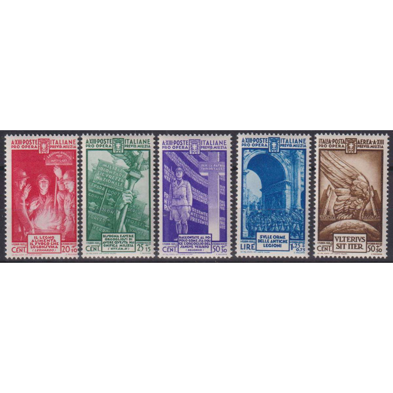 REGNO D'ITALIA 1935 MILIZIA IV 5 V. G.I MNH**  | Filatelia Meloni