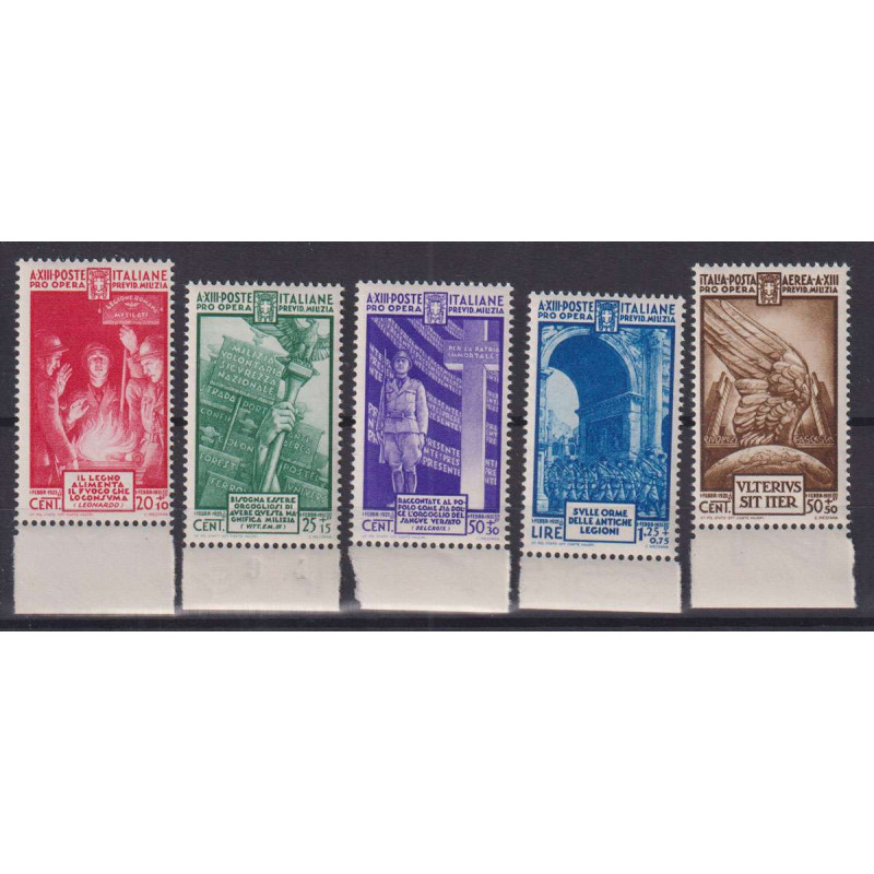 REGNO D'ITALIA 1935 MILIZIA IV 5 V. G.I MNH** BORDO FOGLIO  | Filat...