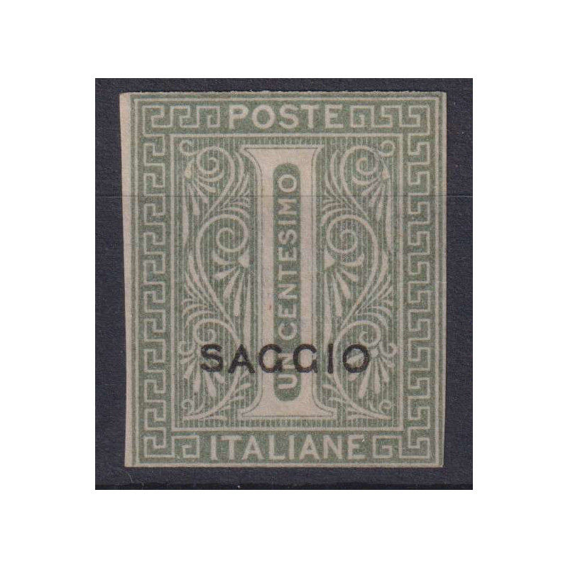 REGNO D'ITALIA 1863-65 1 CENTESIMO DE LA RUE LONDRA SAGGIO G.O MH* ...