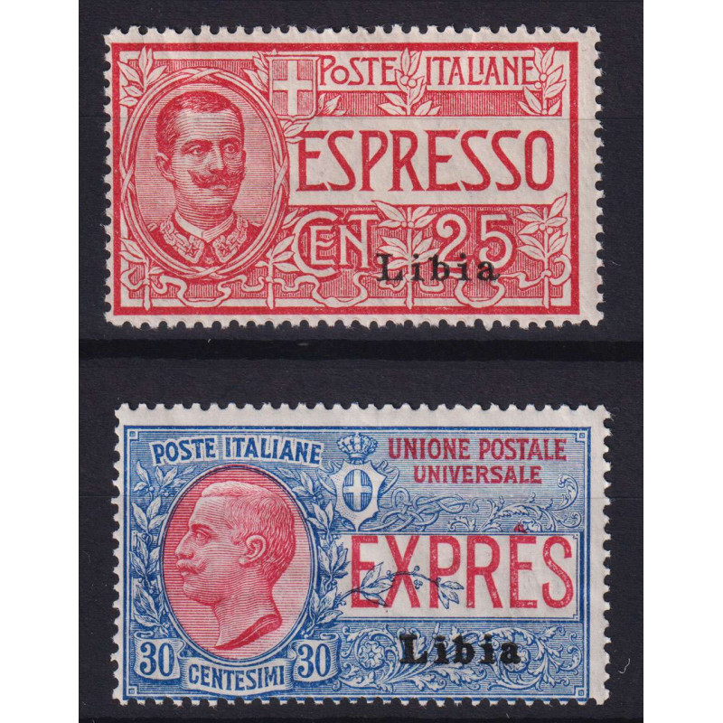 LIBIA 1915 ESPRESSI N.1-2/I SERIE COMPLETA G.IMNH**  | Filatelia Me...