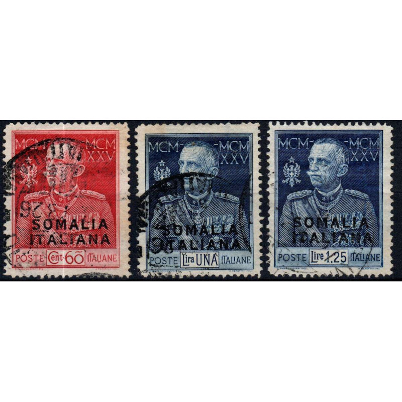 COLONIE 1925-26 SOMALIA GIUBILEO DEL RE DENT.13 USATI  | Filatelia ...