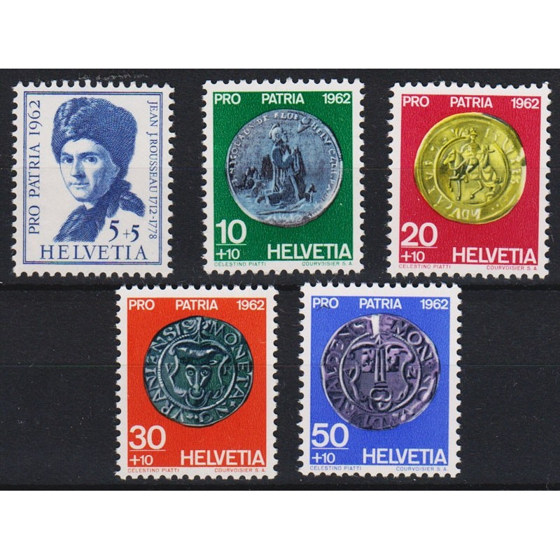 1962 SVIZZERA PRO PATRIA 5 V. G.I. (MNH)  | Filatelia Meloni