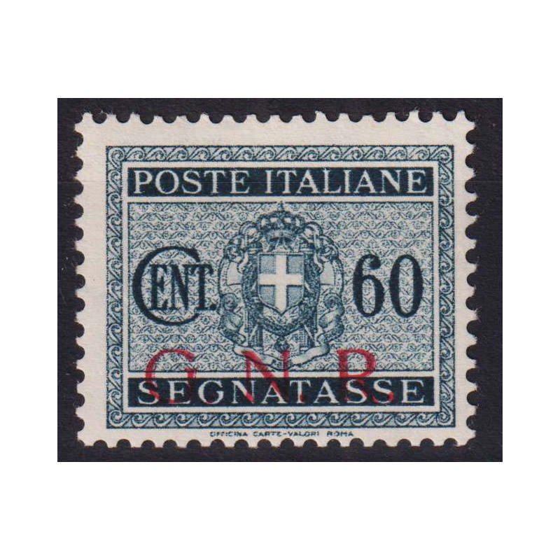 R.S.I 1944 G.N.R BRESCIA 60 CENTESIMI VARIETA' N.54/Ib G.I MNH** CE...