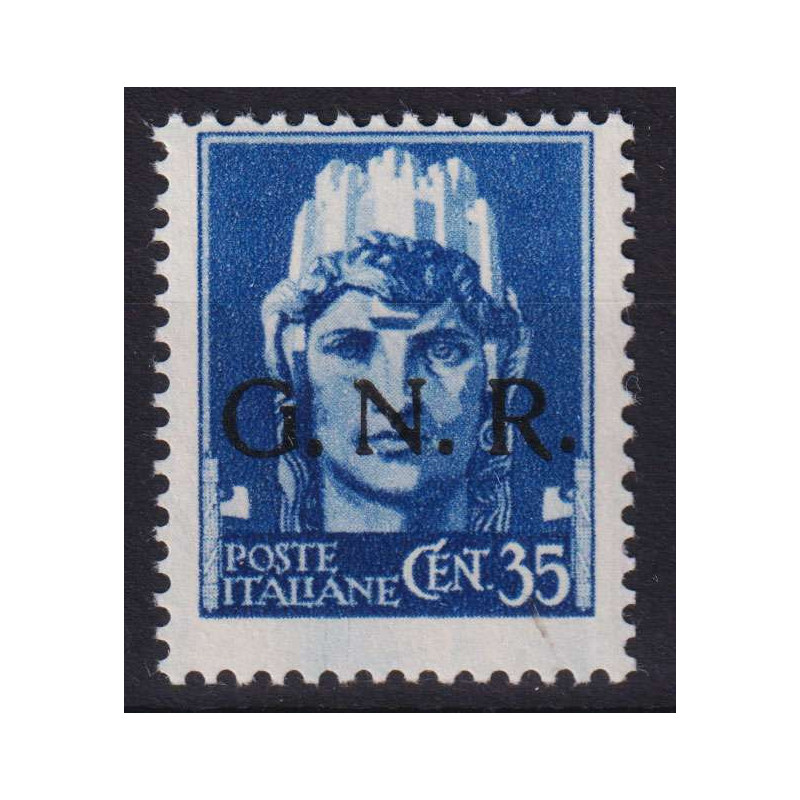 R.S.I 1944 35 CENTESIMI ERRORE DI COLORE N.476A G.I MNH** CERT.  | ...