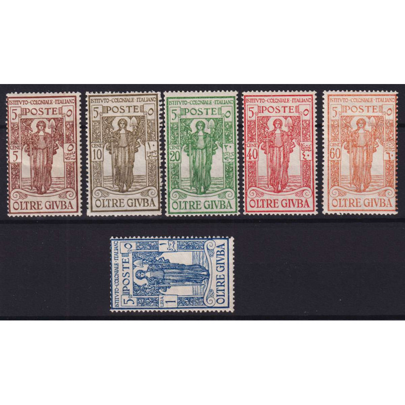 COLONIE OLTRE GIUBA 1926 PRO ISTITUTO COLONIALE 6 V. G.I MNH** / G....