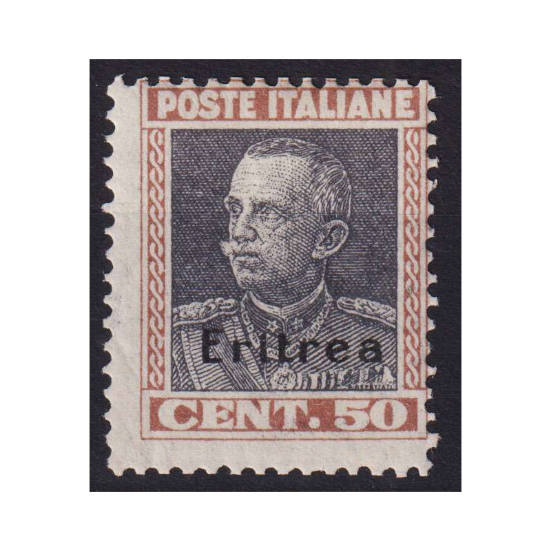 COLONIE ERITREA 1928 PARMEGGIANI 50 CENTESIMI G.I MNH**  | Filateli...