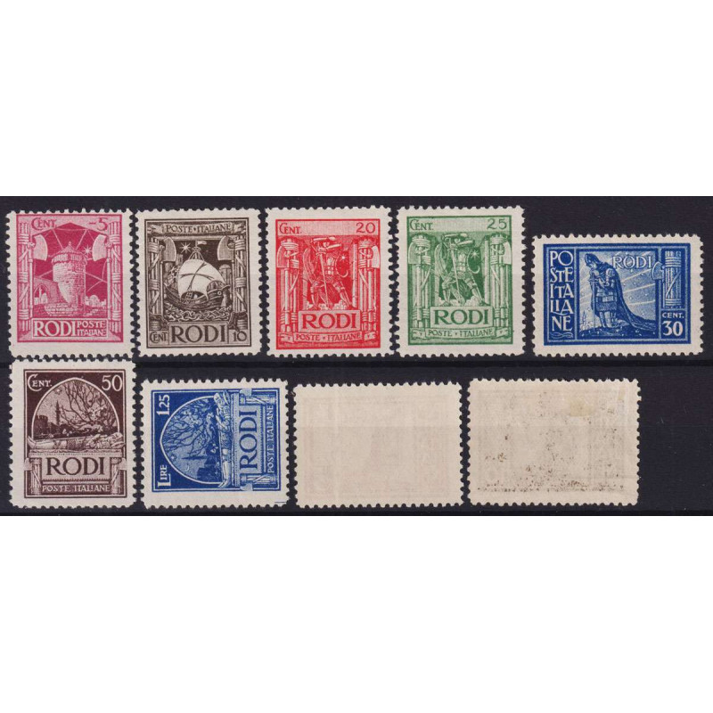 COLONIE EGEO 1929 PITTORICA DENT.11 9 V. G.O MH*  | Filatelia Meloni