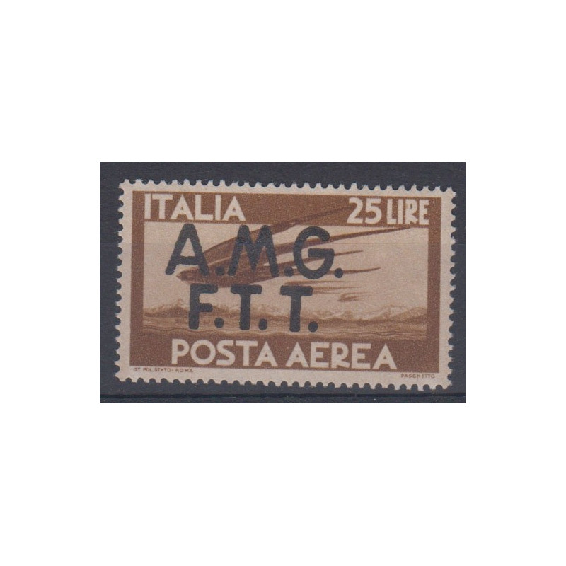 TRIESTE ZONA "A" P/A 1947 "DEMOCRATICA" 25 L G.I MNH**  | Filatelia...