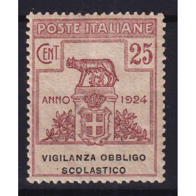 REGNO 1924 ENTI PARASTATALI VIGILANZA OBBLIGO SCOLASTICO G.I MNH** ...