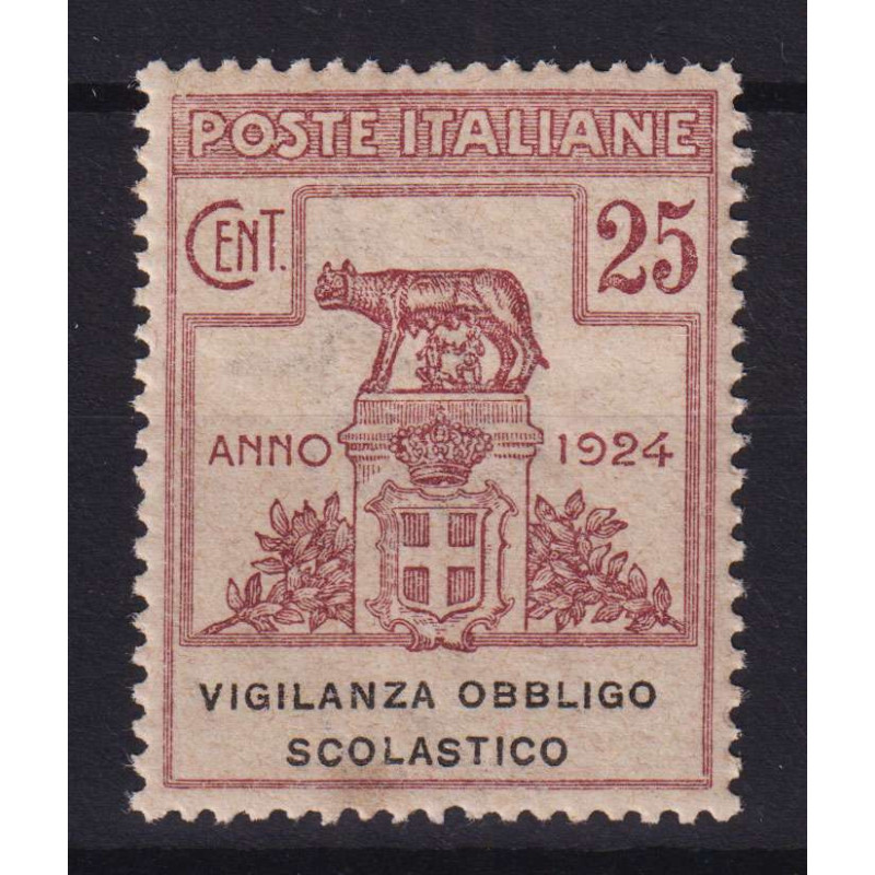 REGNO 1924 ENTI PARASTATALI VIGILANZA OBBLIGO SCOLASTICO G.I MNH** ...