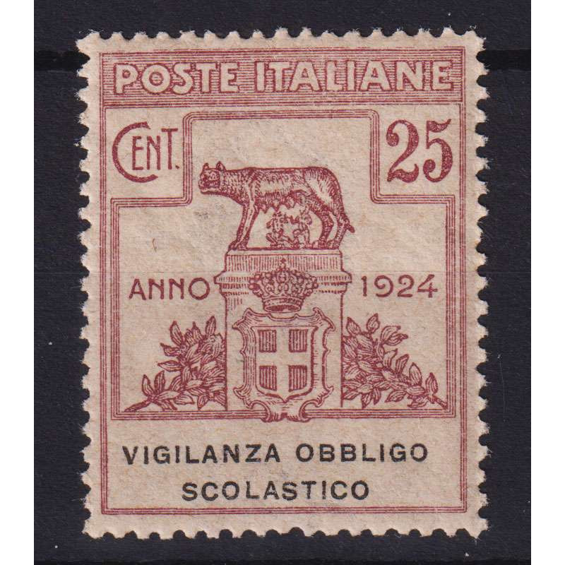 REGNO 1924 ENTI PARASTATALI VIGILANZA OBBLIGO SCOLASTICO G.I MNH** ...