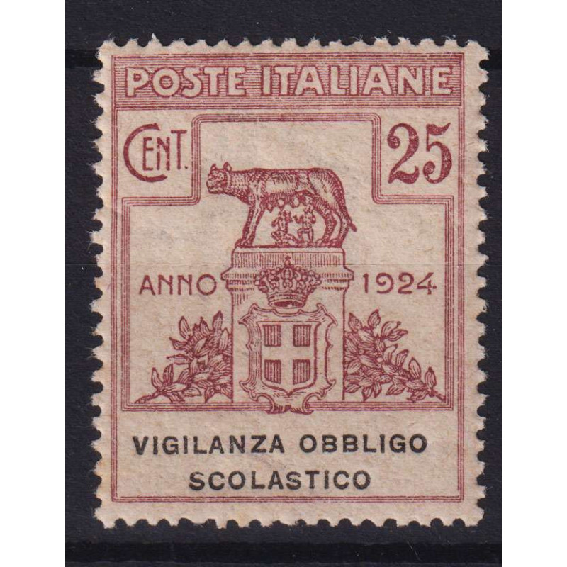 REGNO 1924 ENTI PARASTATALI VIGILANZA OBBLIGO SCOLASTICO G.I MNH** ...