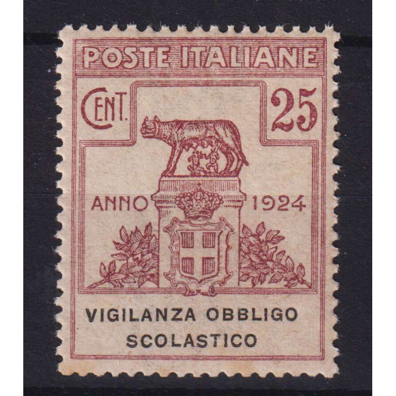 REGNO 1924 ENTI PARASTATALI VIGILANZA OBBLIGO SCOLASTICO G.I MNH** ...