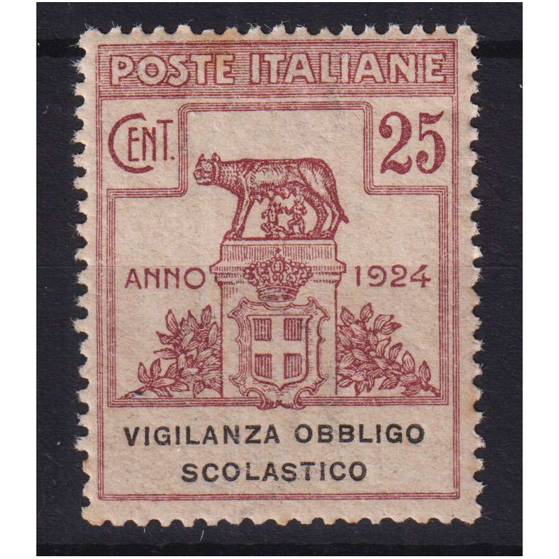 REGNO 1924 ENTI PARASTATALI VIGILANZA OBBLIGO SCOLASTICO G.I MNH** ...