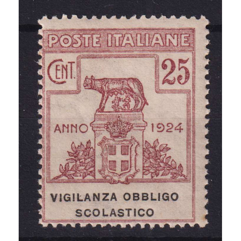 REGNO 1924 ENTI PARASTATALI VIGILANZA OBBLIGO SCOLASTICO G.I MNH** ...