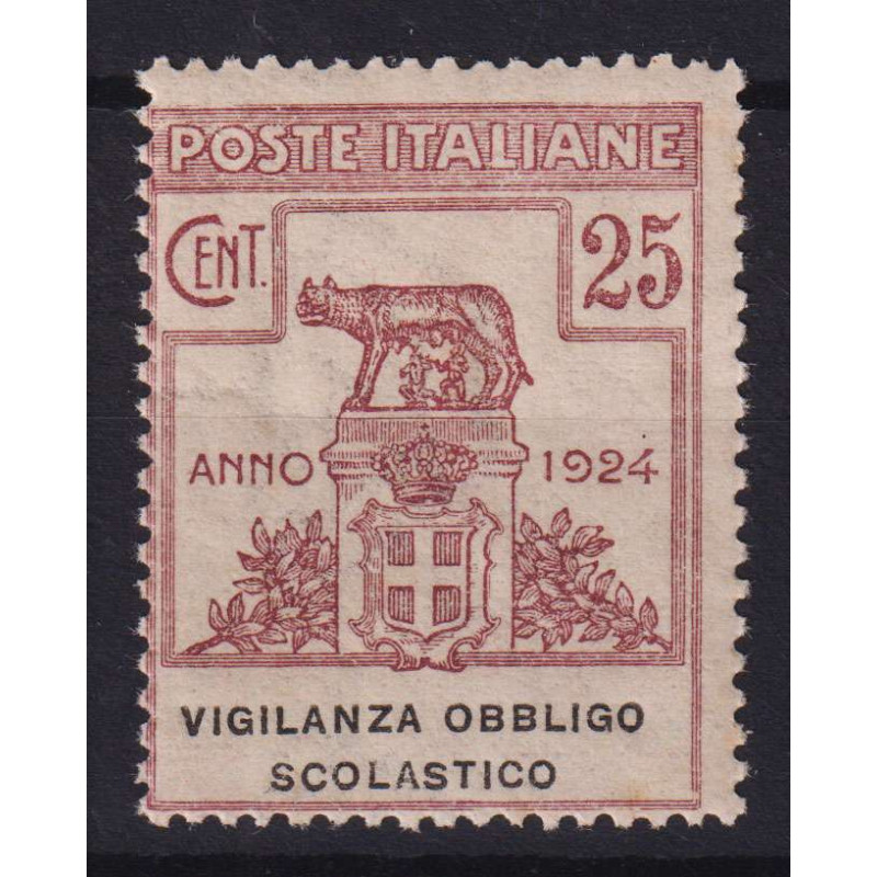 REGNO 1924 ENTI PARASTATALI VIGILANZA OBBLIGO SCOLASTICO G.I MNH** ...