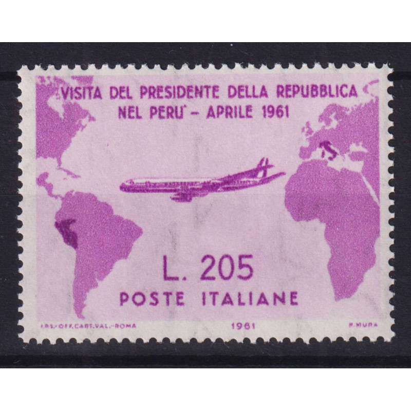 REPUBBLICA 1961 GRONCHI ROSA 205 LIRE G.I MNH** CERT.  | Filatelia ...