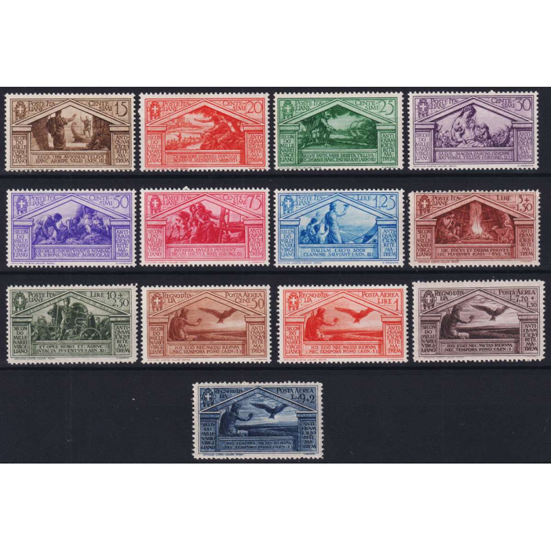 REGNO D' ITALIA 1930 BIMILLENARIO VIRGILIO 13 V. G.I MNH** BEN CENT...