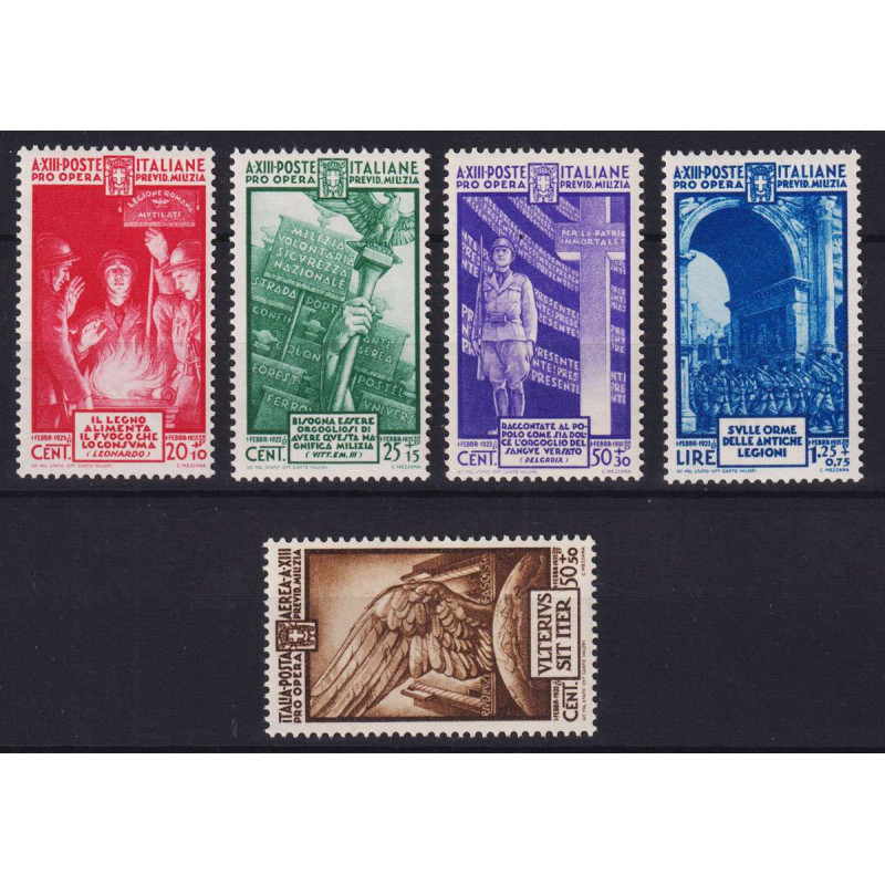 REGNO D' ITALIA 1935 MILIZIA IV 5 V. G.I MNH**  | Filatelia Meloni