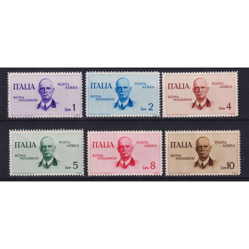 REGNO D' ITALIA 1934 P/A VOLO ROMA MOGADISCIO 6 V. G.I MNH**  | Fil...