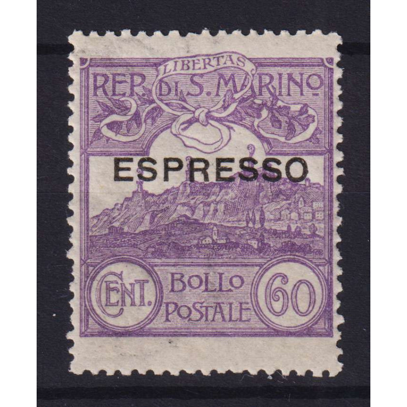 SAN MARINO 1923 ESPRESSO 60 CENTESIMI N.2 G.I MNH**  | Filatelia Me...