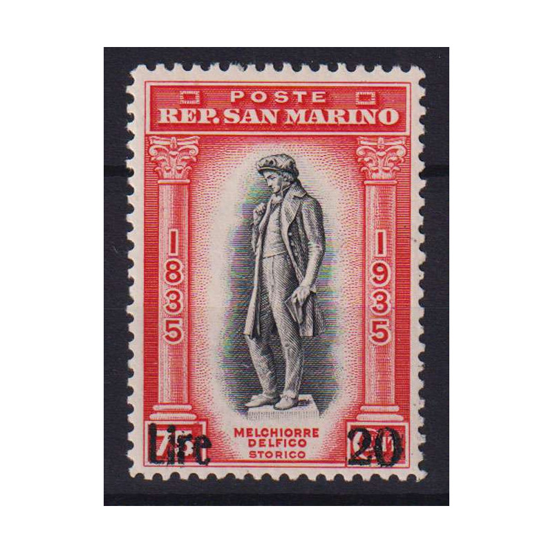 SAN MARINO 1942 DELFICO SOPRASTAMPATO N.227 G.O MH*  | Filatelia Me...