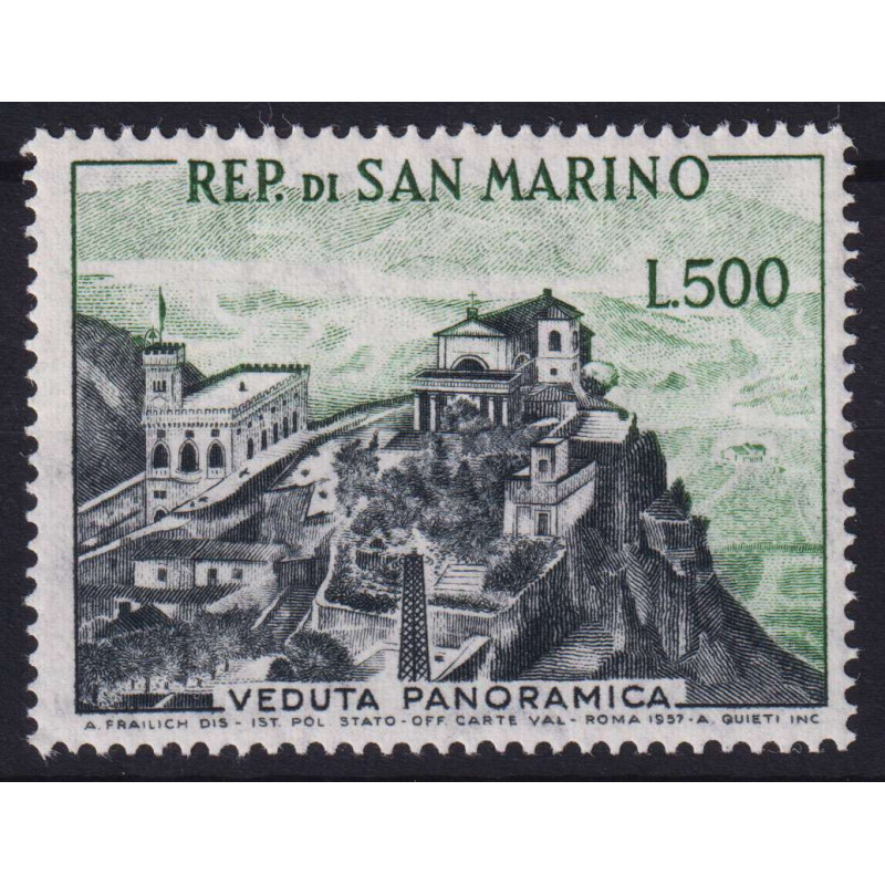 SAN MARINO 1958 VEDUTA 500 LIRE N.475 G.I MNH**  | Filatelia Meloni