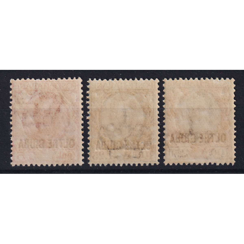 COLONIE OLTRE GIUBA 1926 FLOREALE SOPRASTAMPATA 3 V. G.I MNH**  | F...