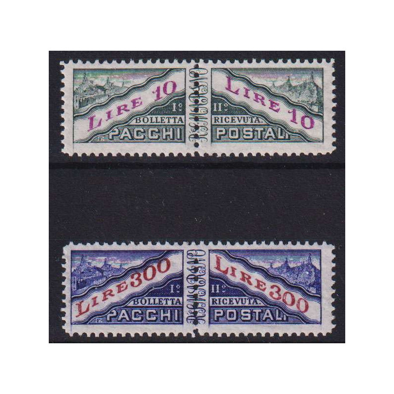 SAN MARINO 1953 PACCHI POSTALI 2 VALORI N.35-36 G.I MNH**  | Filate...