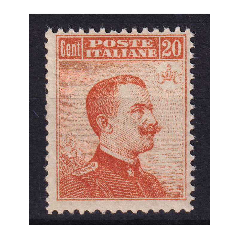 REGNO 1916 MICHETTI 20 CENTESIMI N.107 G.I MNH** CENTRATO  | Filate...