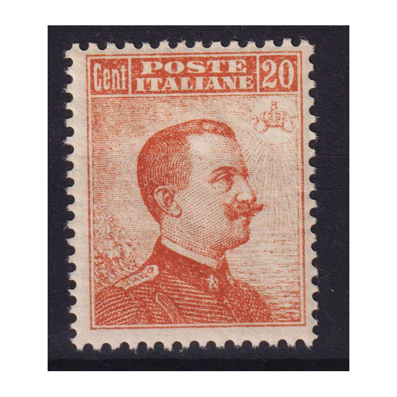 REGNO 1916 MICHETTI 20 CENTESIMI N.107 G.I MNH** CENTRATO  | Filate...