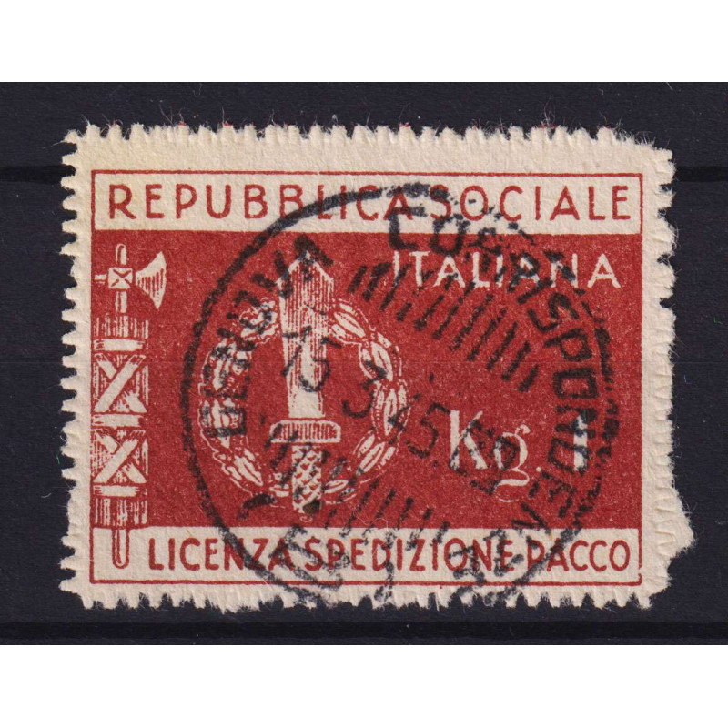 R.S.I. 1944 FRANCHIGIA MILITARE N.1 USATA  | Filatelia Meloni