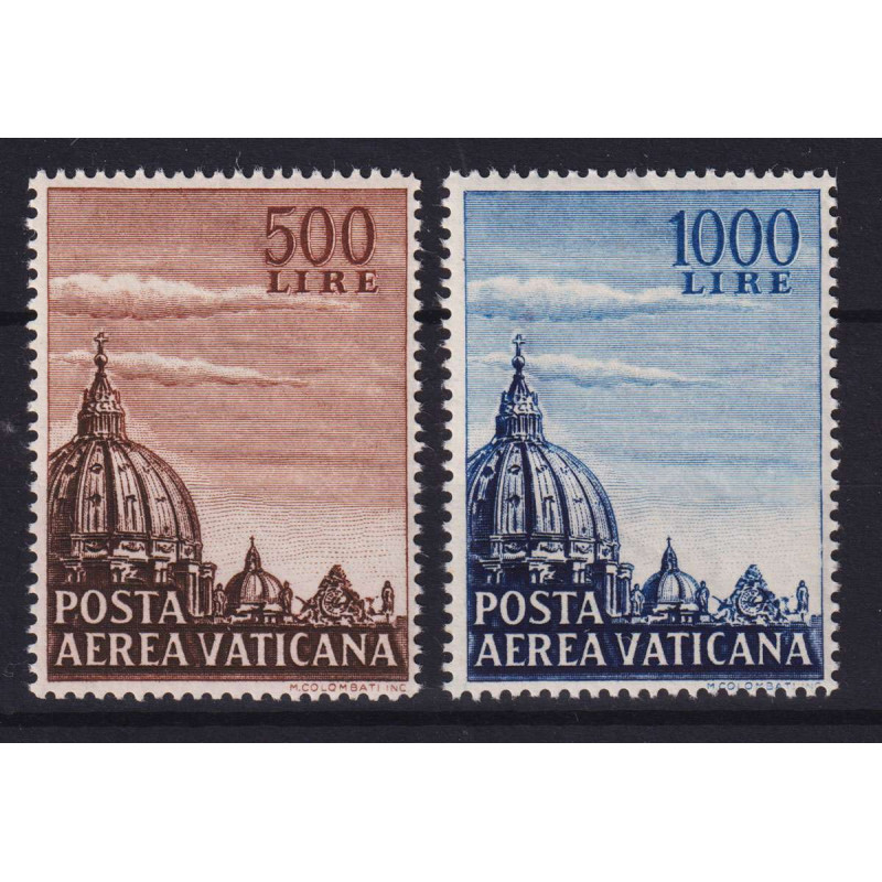 VATICANO 1958 CUPOLA BASILICHE 2 V. G.I MNH**  | Filatelia Meloni