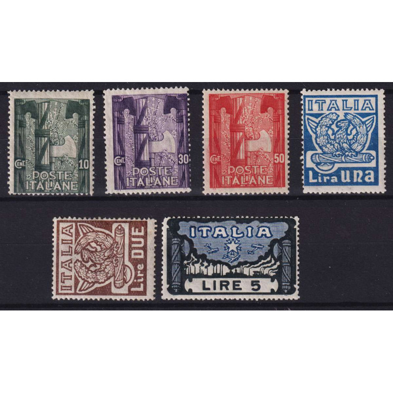 REGNO D' ITALIA 1923 MARCIA SU ROMA 6 V. G.I MNH**  | Filatelia Meloni