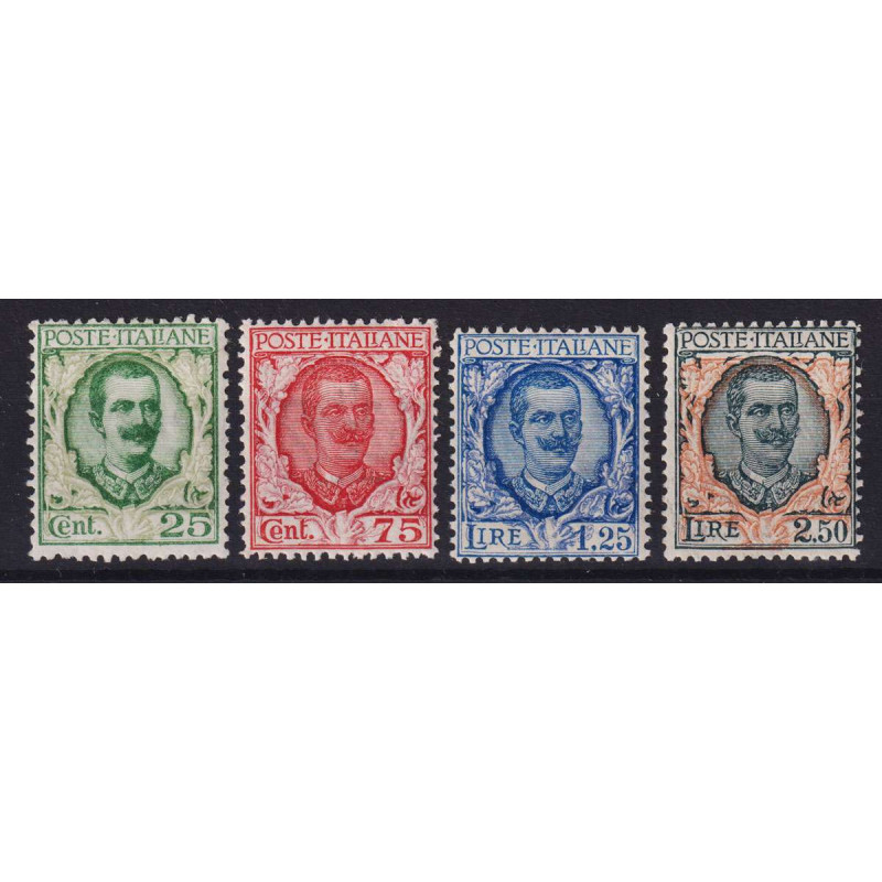 REGNO D' ITALIA 1926 FLOREALE 4 VALORI G.I MNH**  | Filatelia Meloni