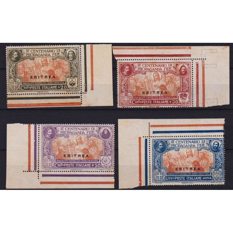 COLONIE ERITREA 1923 PROPAGANDA FIDE 4 V. G.I MNH**  | Filatelia Me...